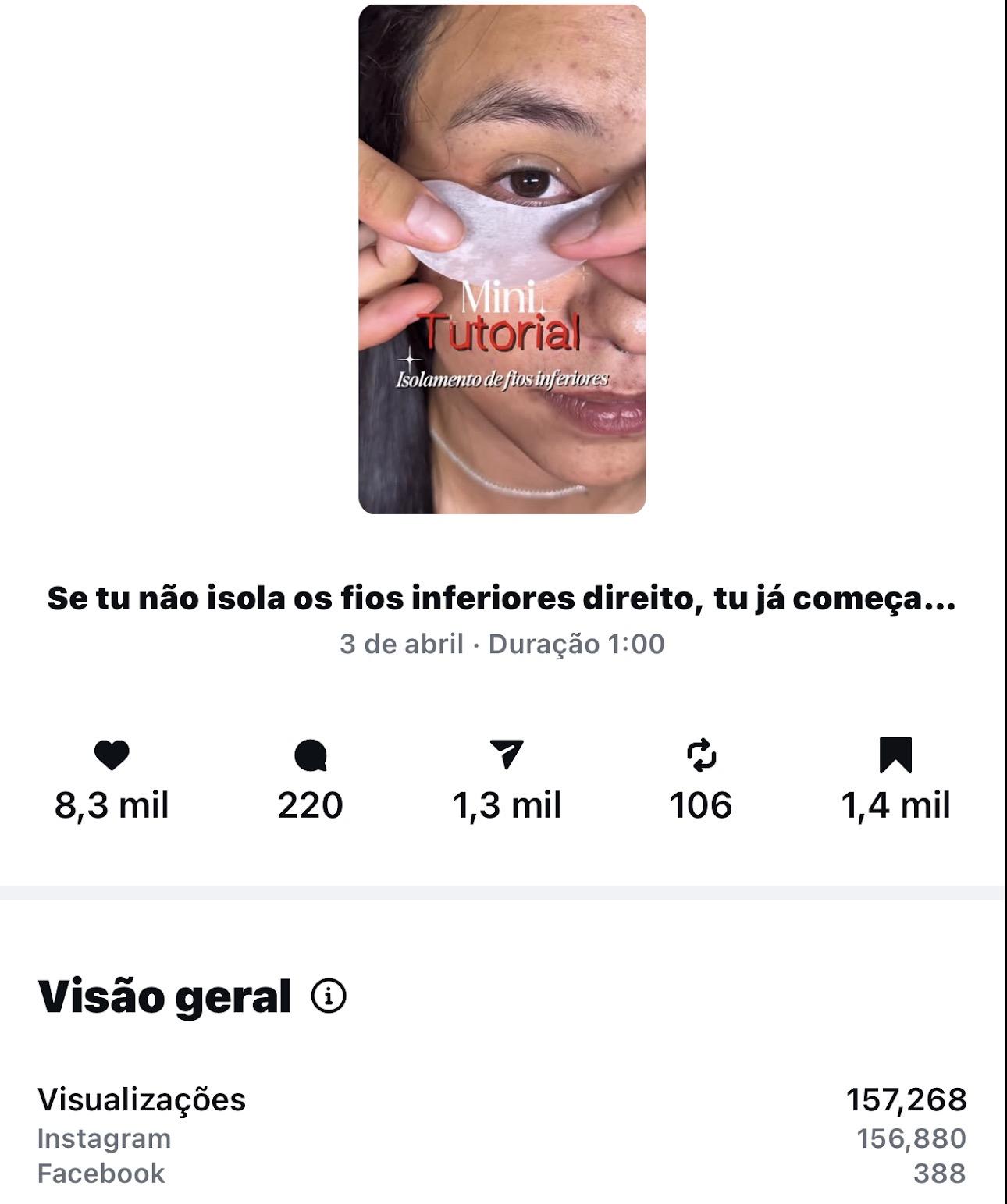 Resultado de Flávia com mais de 16 mil seguidores