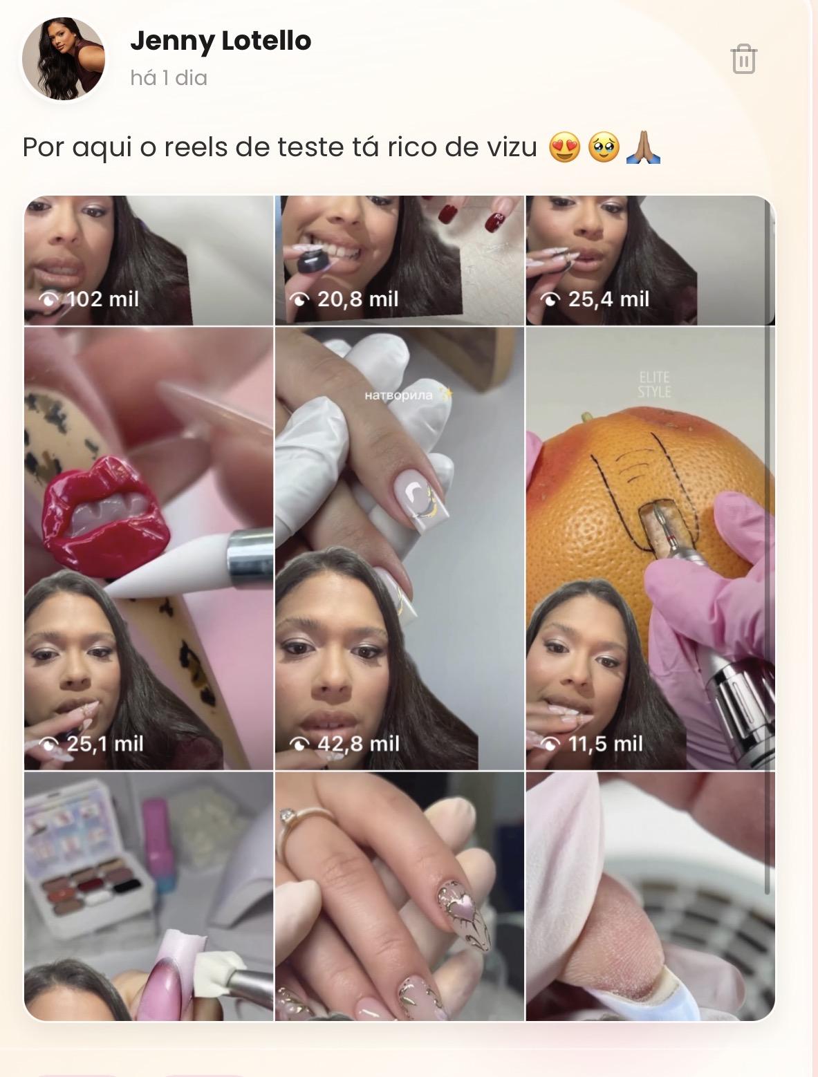 Resultado de Vanessa com mais de 1,5 milhão de visualizações